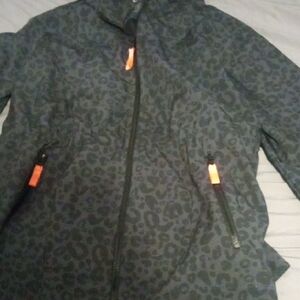 Women's Black Leopard Light Weight Jacket